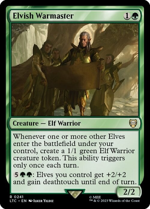 Elvish Warmaster Card Front