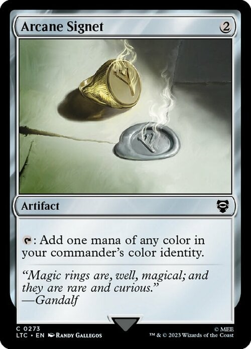 Arcane Signet Card Front
