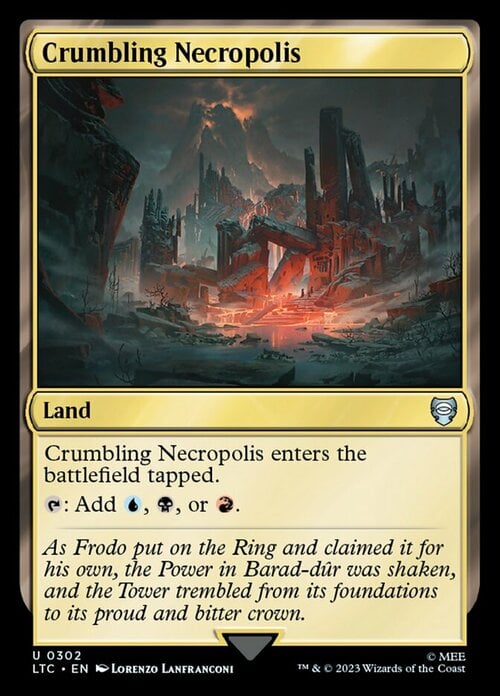 Necrópolis desmoronándose Frente