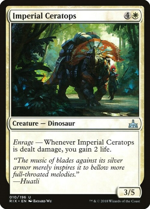 Imperial Ceratops Card Front
