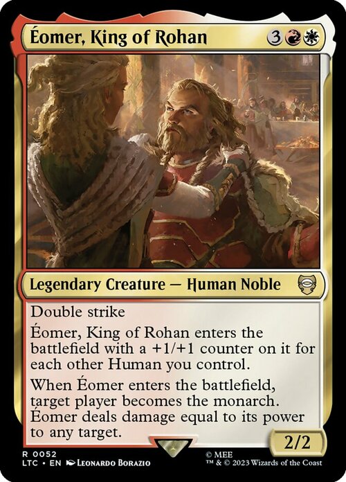 Éomer, King of Rohan Card Front