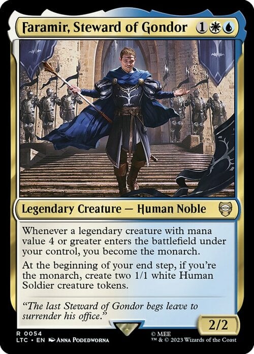 Faramir, Sovrintendente di Gondor Card Front