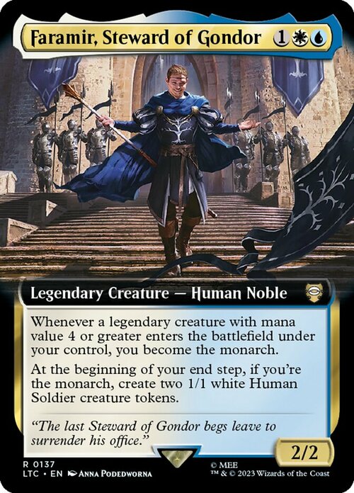 Faramir, Sovrintendente di Gondor Card Front