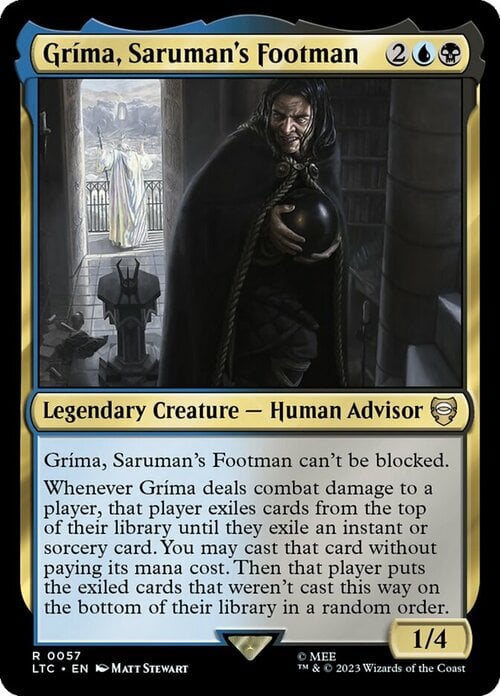 Grima, Saruman's Footman Card Front