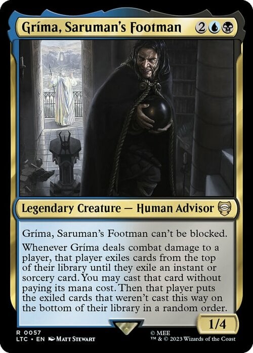 Gríma, Saruman's Footman Card Front
