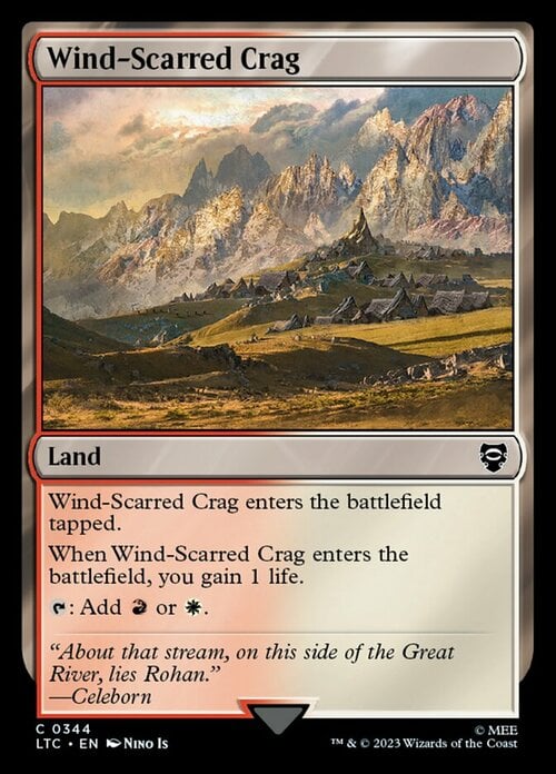 Wind-Scarred Crag Card Front