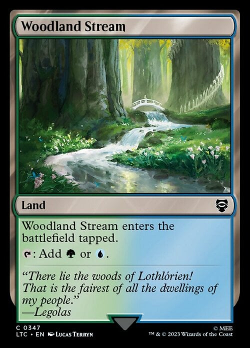 Woodland Stream Card Front