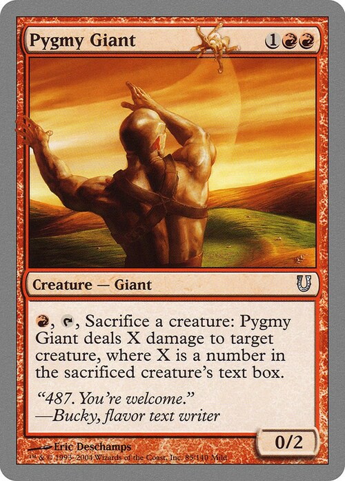 Pygmy Giant Card Front