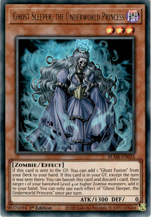 Dormiente Fantasma, la Principessa del Mondo Sotterraneo Card Front