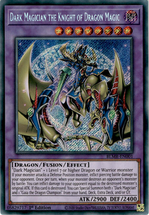 Dark Magician the Knight of Dragon Magic Card Front
