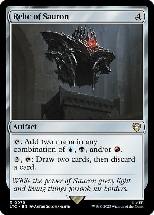 Reliquia di Sauron Card Front