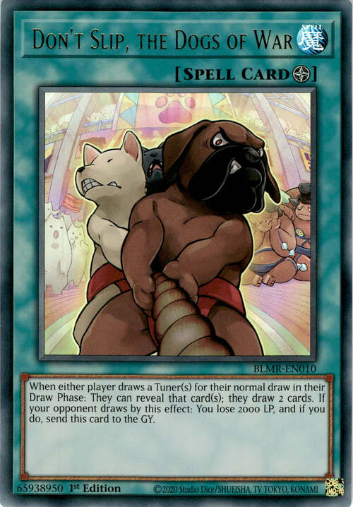 Don’t Slip, the Dog of War Card Front