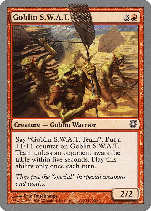 Goblin S.W.A.T. Team Frente