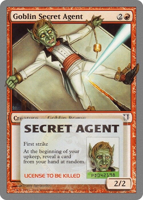 Goblin Secret Agent Card Front
