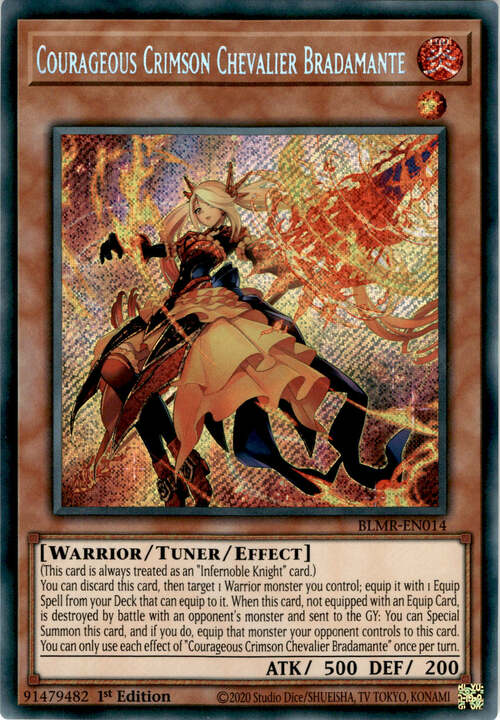 Courageous Crimson Chevalier Bradamante Card Front