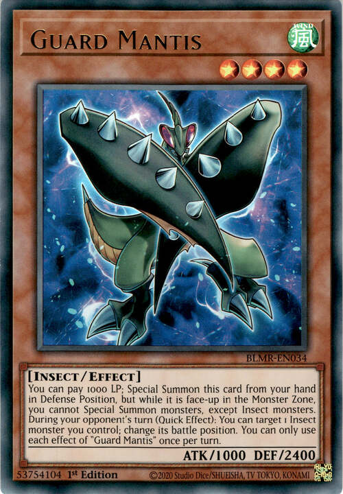 Guard Mantis Card Front