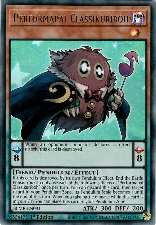 Performapal Classikuriboh Card Front