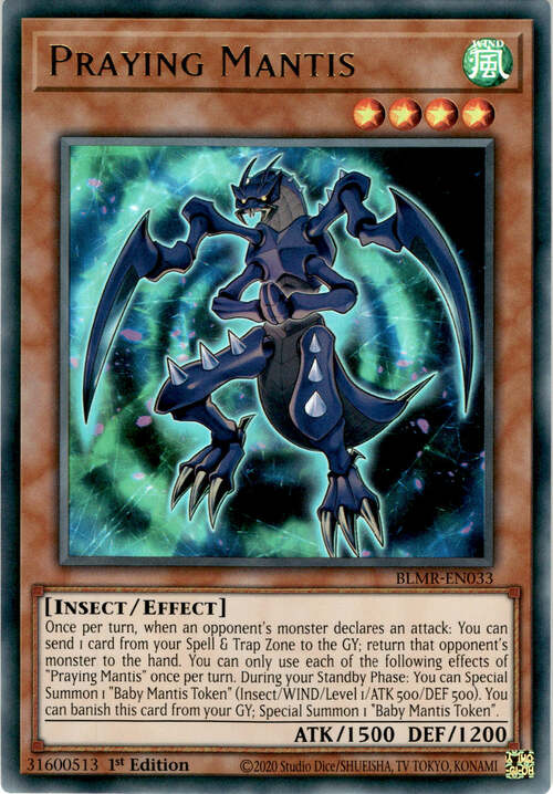 Praying Mantis Card Front