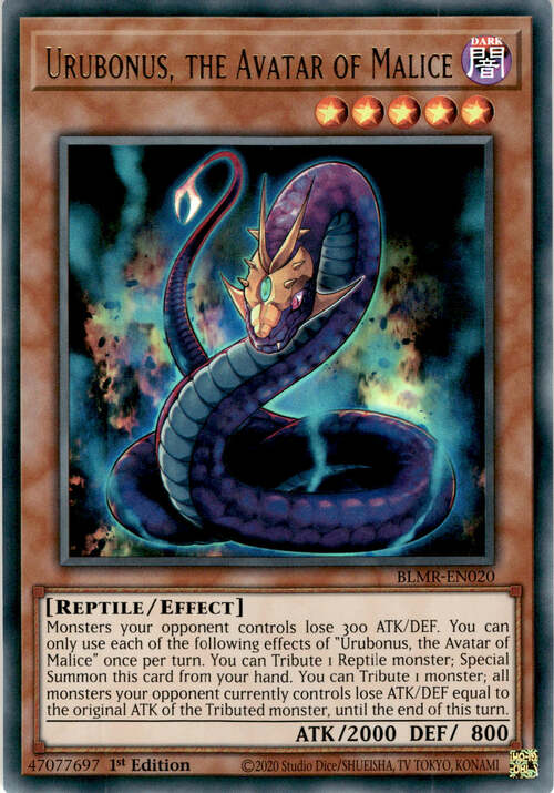 Urubonus, the Avatar of the Malice Card Front