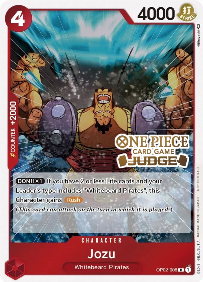 one piece card game judge TCG Official Pack Promotional Cards Reveal Judge Pack Vol. 1 -