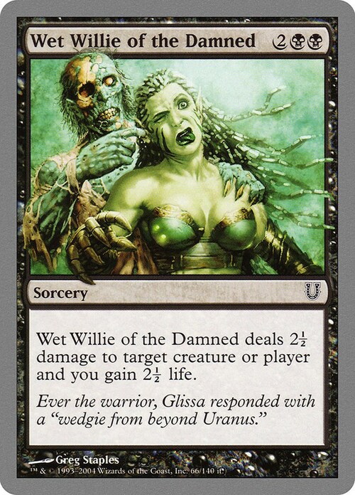 Wet Willie of the Damned Card Front
