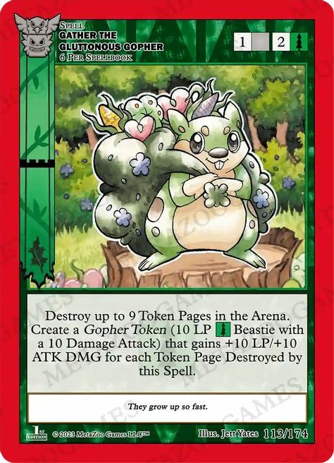 Gather the Gluttonous Gopher Card Front