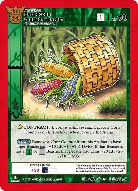 Green Corn Ceremony Basket Card Front