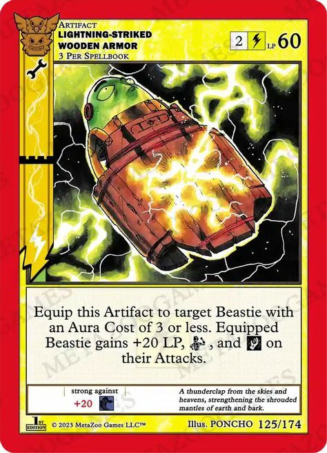 Lightning-Striked Wooden Armor Card Front