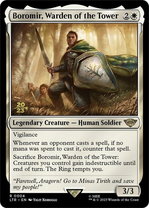 Boromir, Warden of the Tower Card Front