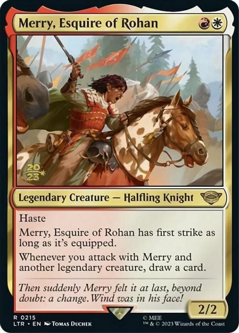 Merry, escudero de Rohan Frente