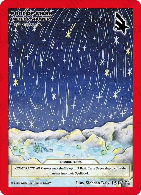 Pool of Stars (Meteor Shower) Card Front