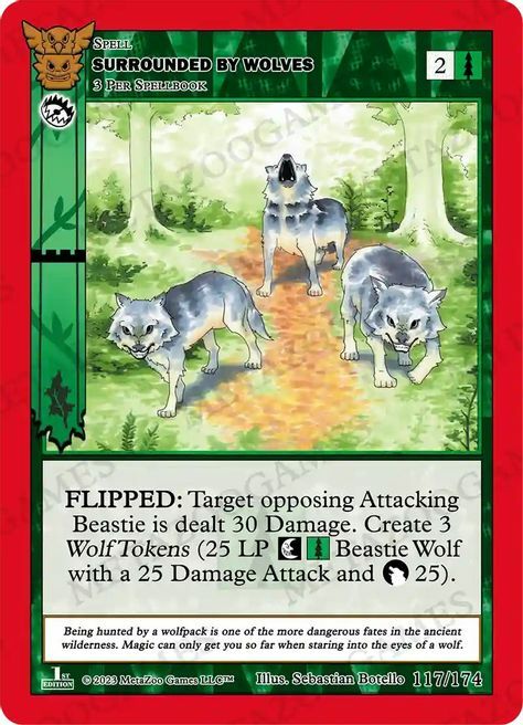 Surrounded By Wolves Card Front