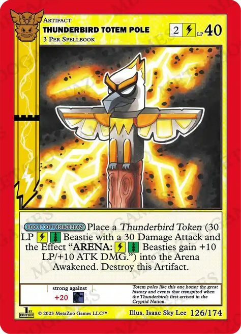 Thunderbird Totem Pole Card Front
