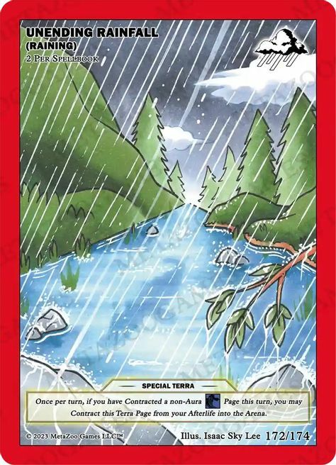 Unending Rainfall (Raining) Card Front
