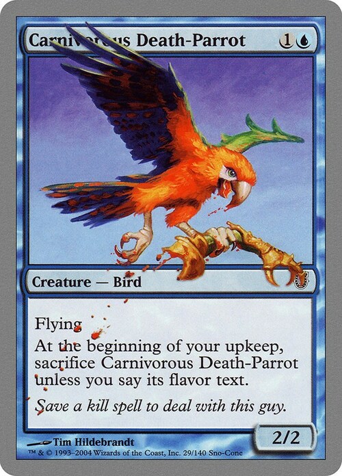Carnivorous Death-Parrot Card Front