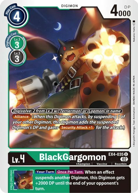 BlackGargomon Card Front