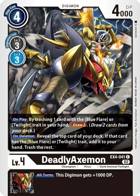 DeadlyAxemon Card Front