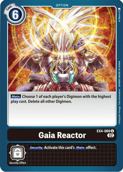 Gaia Reactor Card Front