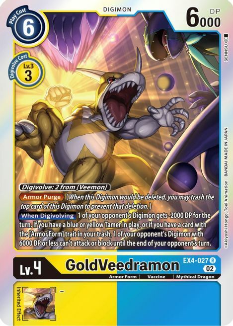 GoldVeedramon Card Front