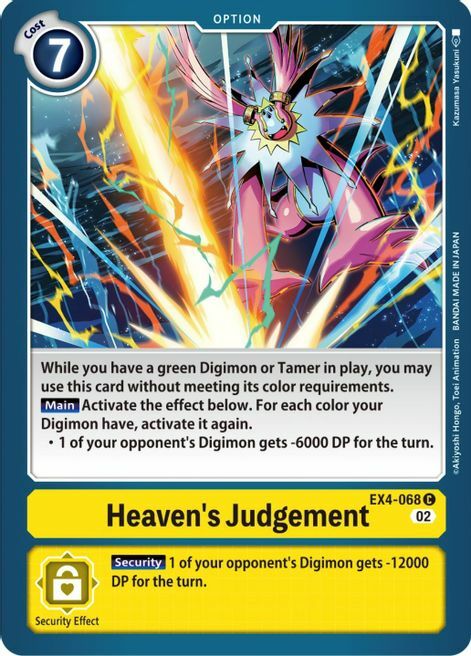 Heaven's Judgement Card Front