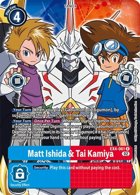 Matt Ishida & Tai Kamiya Card Front
