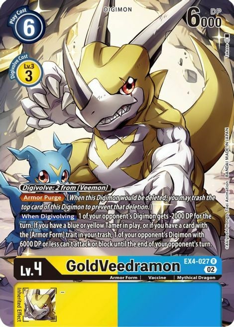 GoldVeedramon Card Front