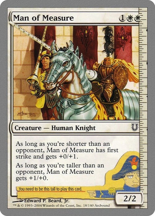 Man of Measure Card Front
