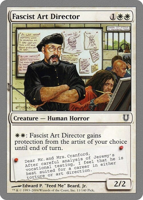 Fascist Art Director Card Front