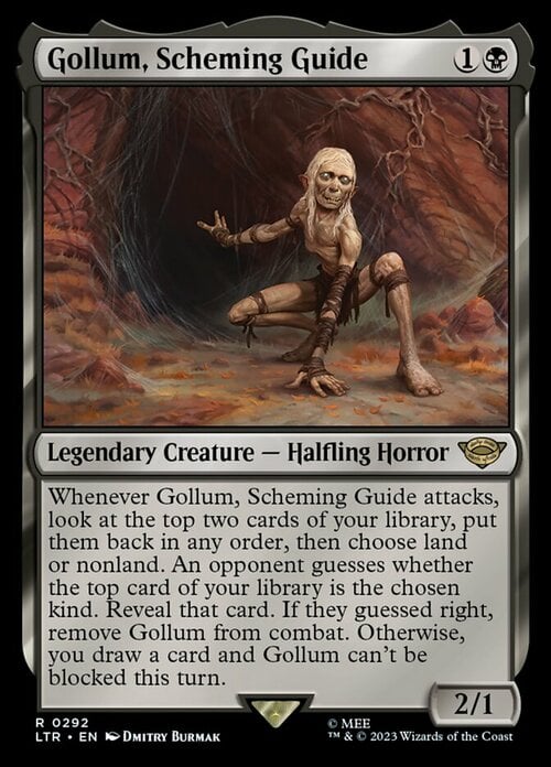 Gollum, Scheming Guide Card Front