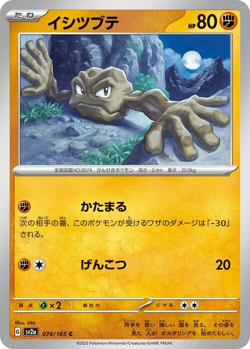 Geodude Lv.12 Card Front