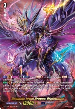 Demonic Jewel Dragon, Drajeweled Card Front