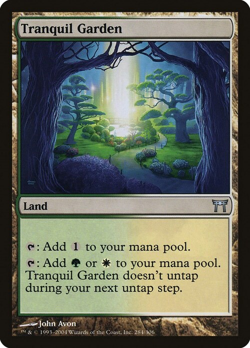 Tranquil Garden Card Front