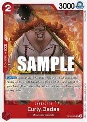 Curly.Dadan · Super Pre-Release Stamp OP02-005