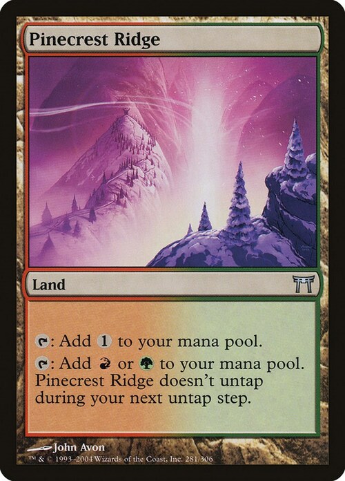 Pinecrest Ridge Card Front